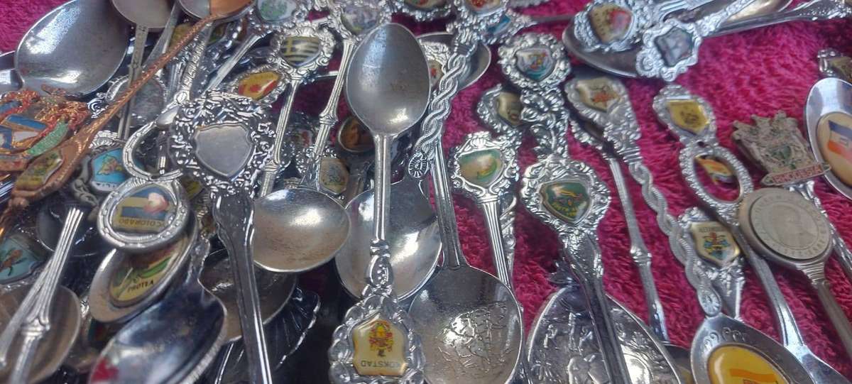 150 Old collection of teaspoons