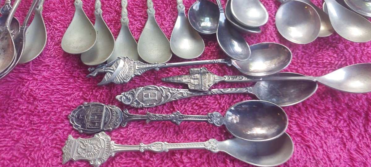 150 Old collection of teaspoons