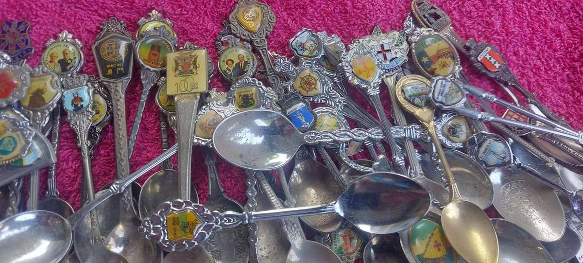 150 Old collection of teaspoons