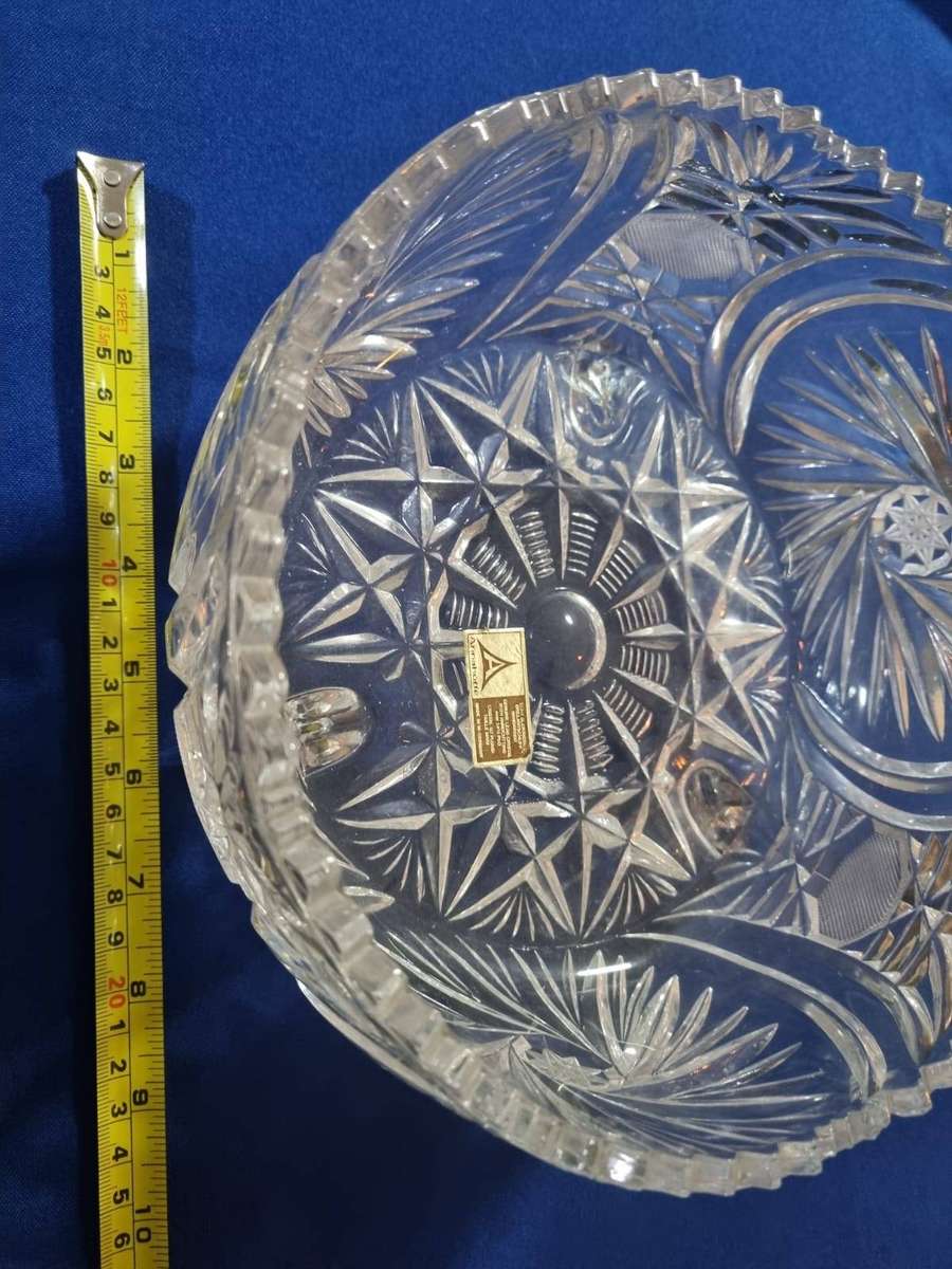 This item is a vintage Genuine Lead Crysta footed bowl