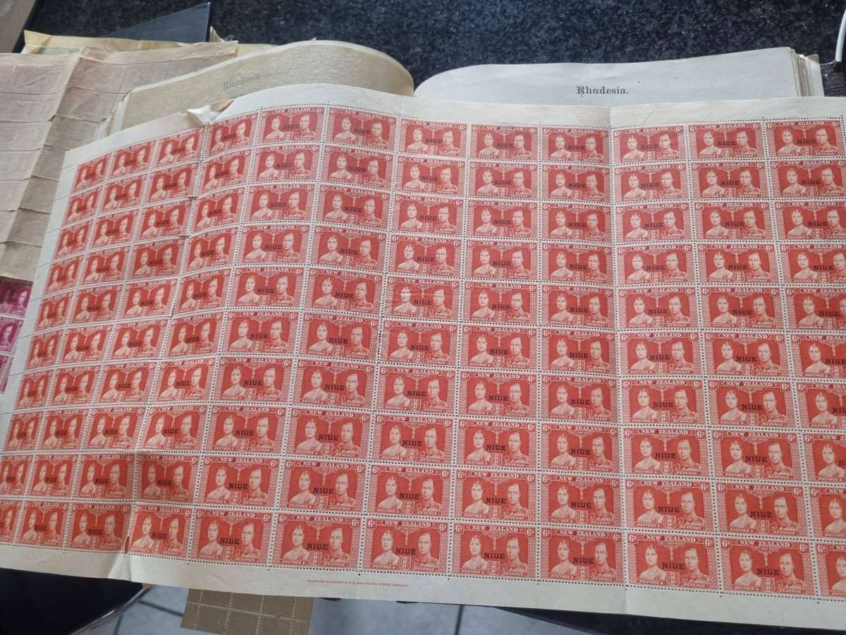 3x Stamp albums one new one empty one with stamps