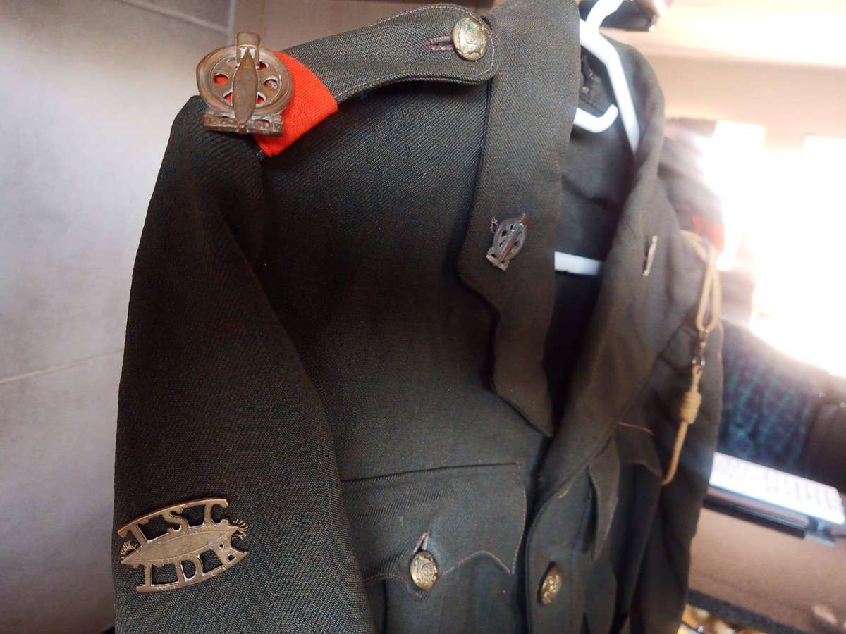 The World War II South African Technical Services Corps TSC dress jacket/tunic