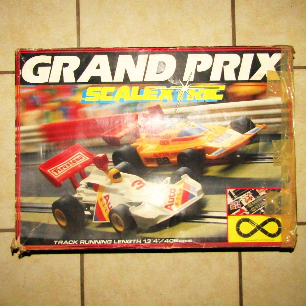 Old Scalextric Grand Prix Racing Set