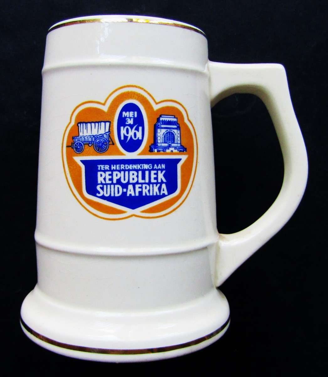 1961 Republiek Suid-Afrika Herdenking Beer Mug