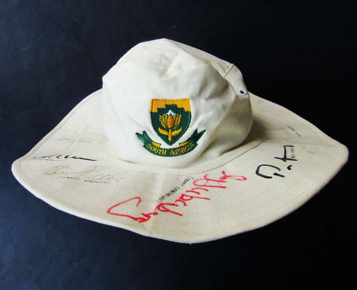 Old Signed SA Proteas Cricket Hat