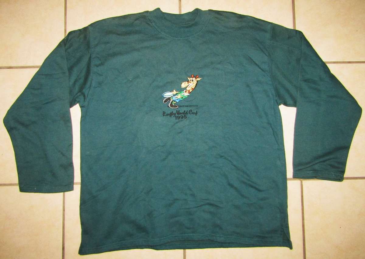1995 Rugby World Cup Long Sleeve Top - Medium Size