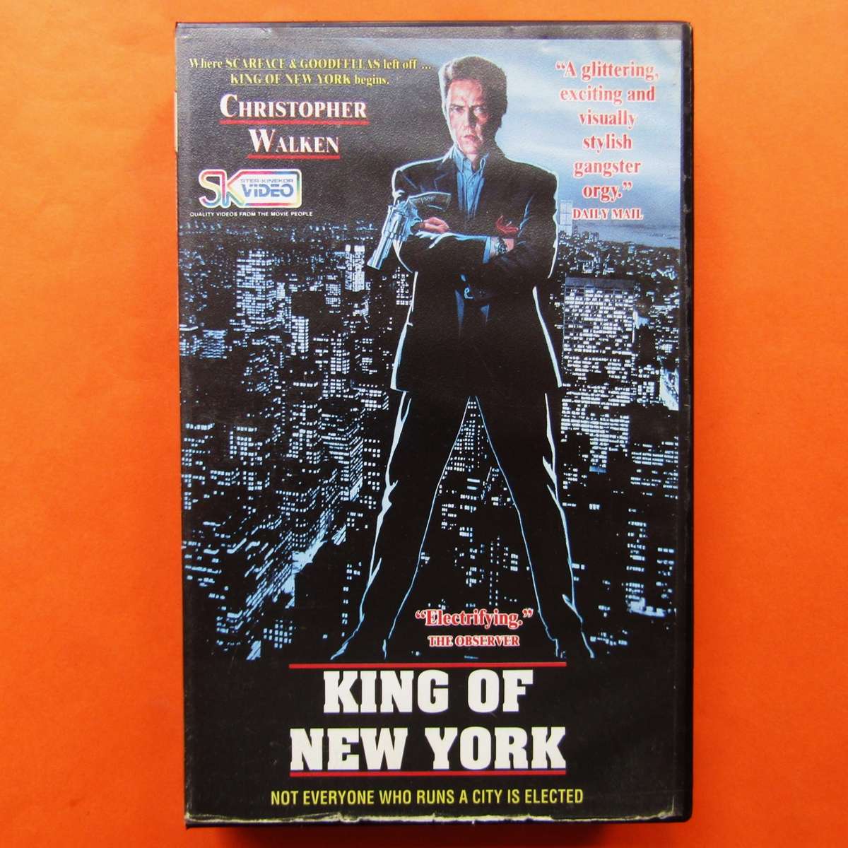 King of New York - Christopher Walken - Crime Movie VHS Tape (1990)