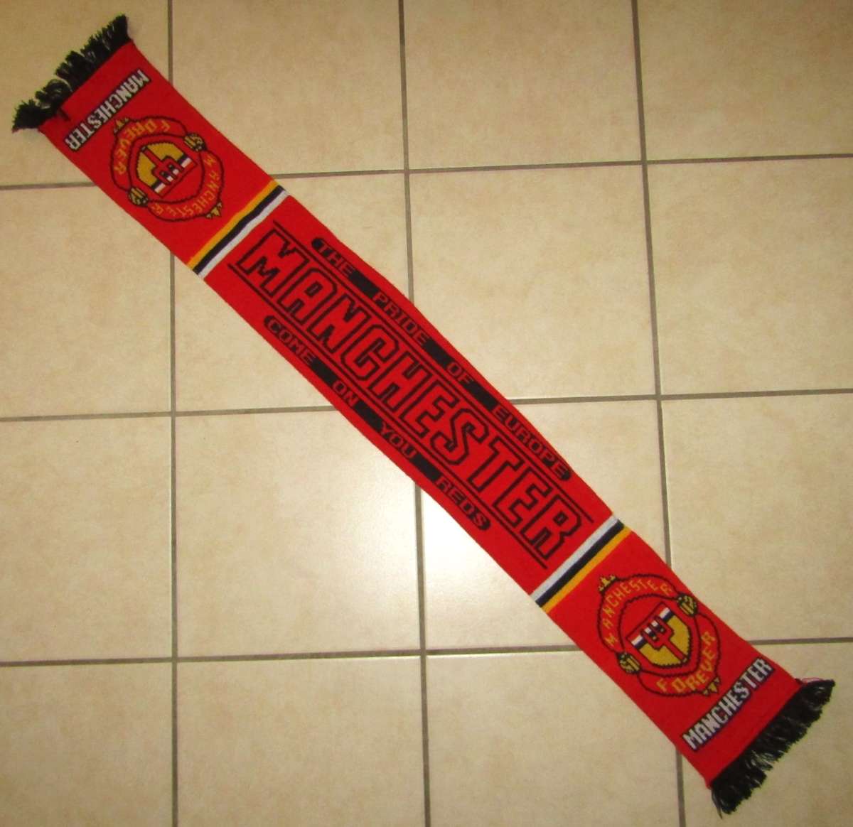 Old Manchester United Football Scarf