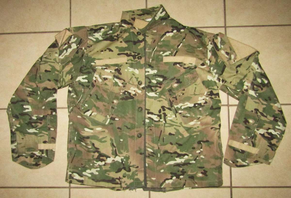 Old Military Camo Combat Jacket and Trousers