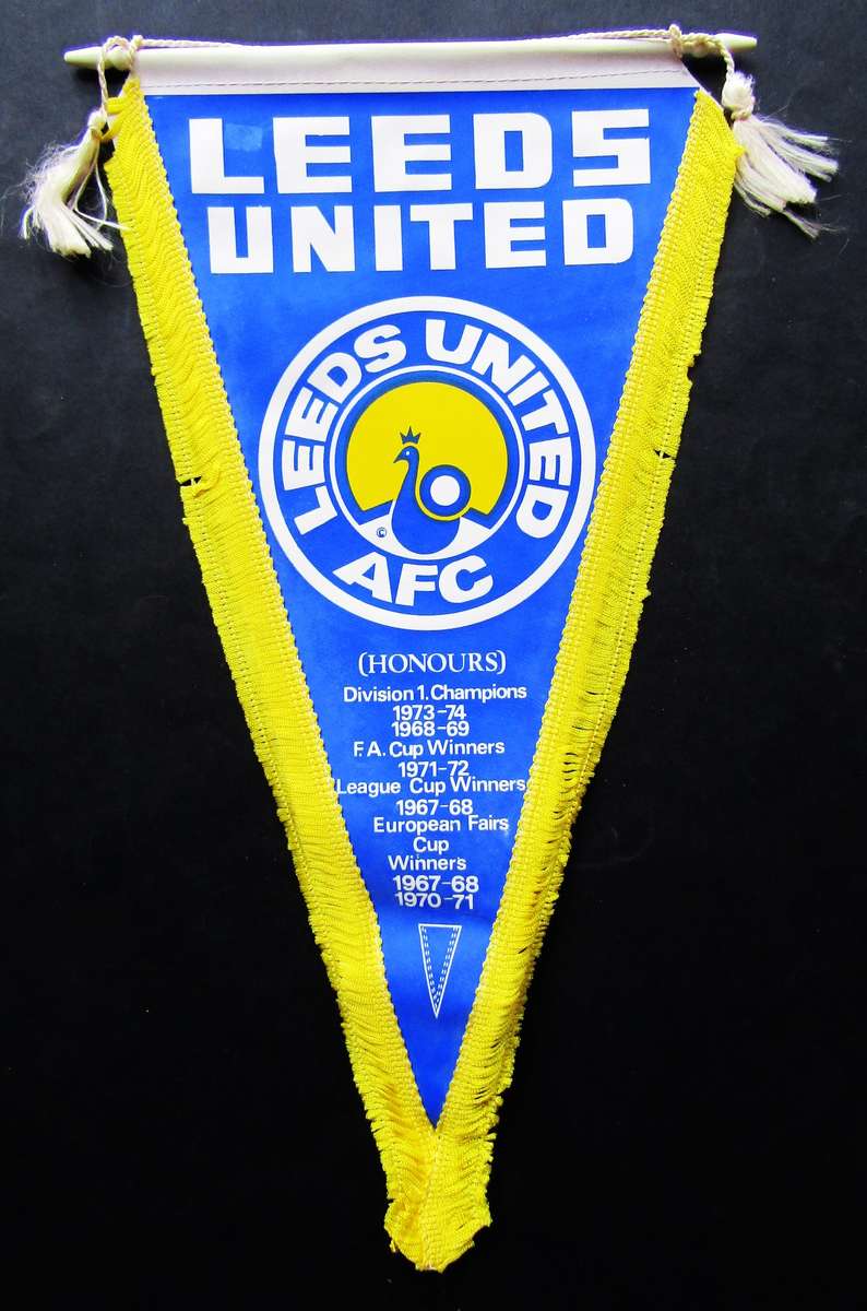 1982 Leeds United Football Club Pennant Flag