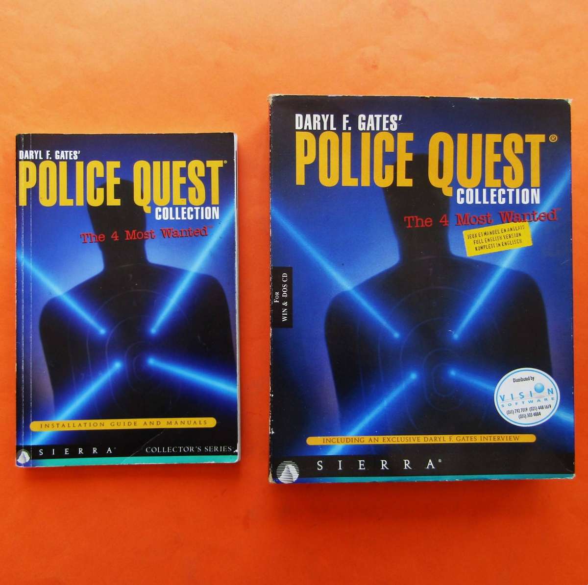 Box and Manual for a Police Quest PC Game (1995)