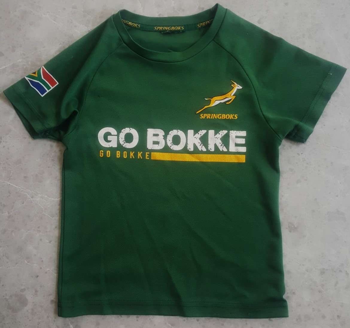 Old Springbok Rugby Shirt - Small Kids Size