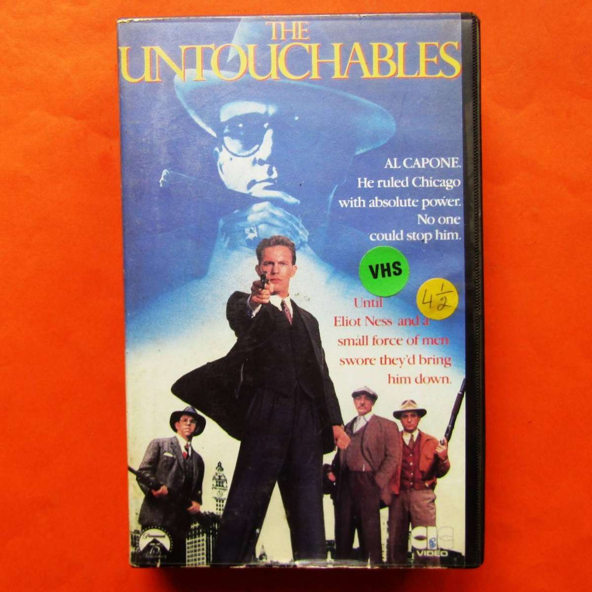 The Untouchables - Kevin Costner - Movie VHS Tape (1987)