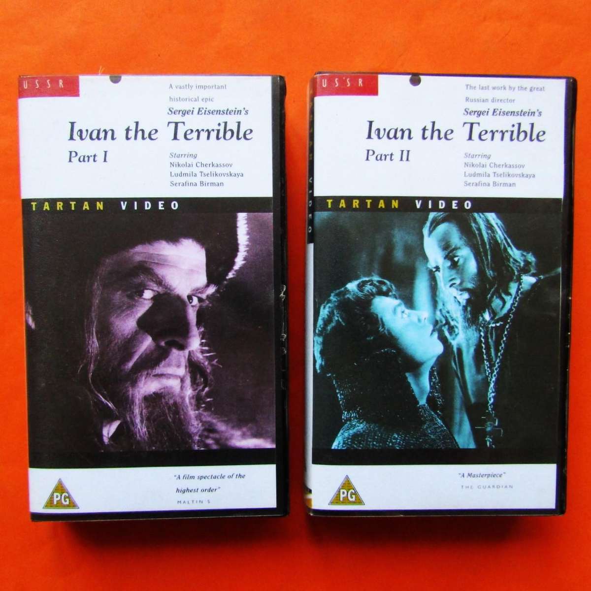 Ivan the Terrible - Part 1 and 2 - Movie VHS Tapes (1996)