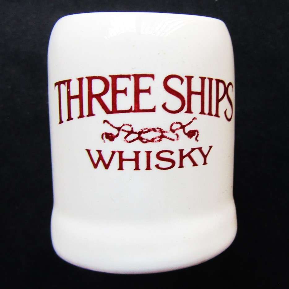 Old Three Ships Whisky Tot Measure