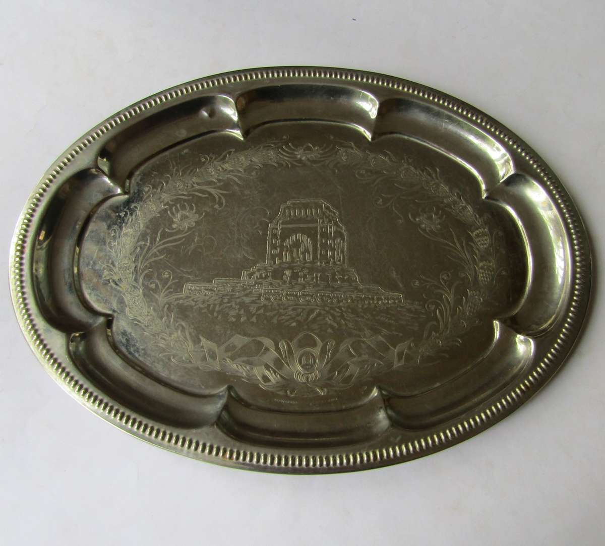 Old Voortrekker Monument Metal Tray - Made in England