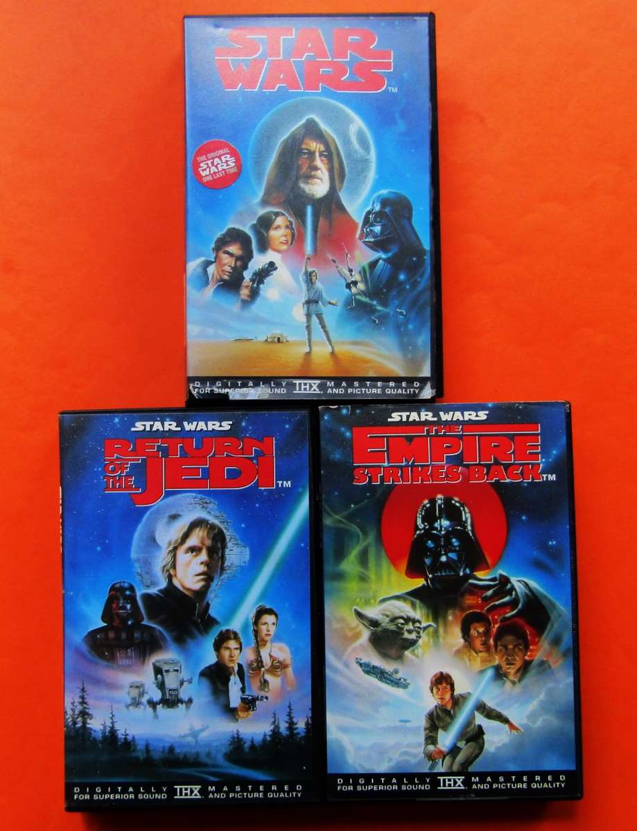 Star Wars Trilogy VHS Video Tapes