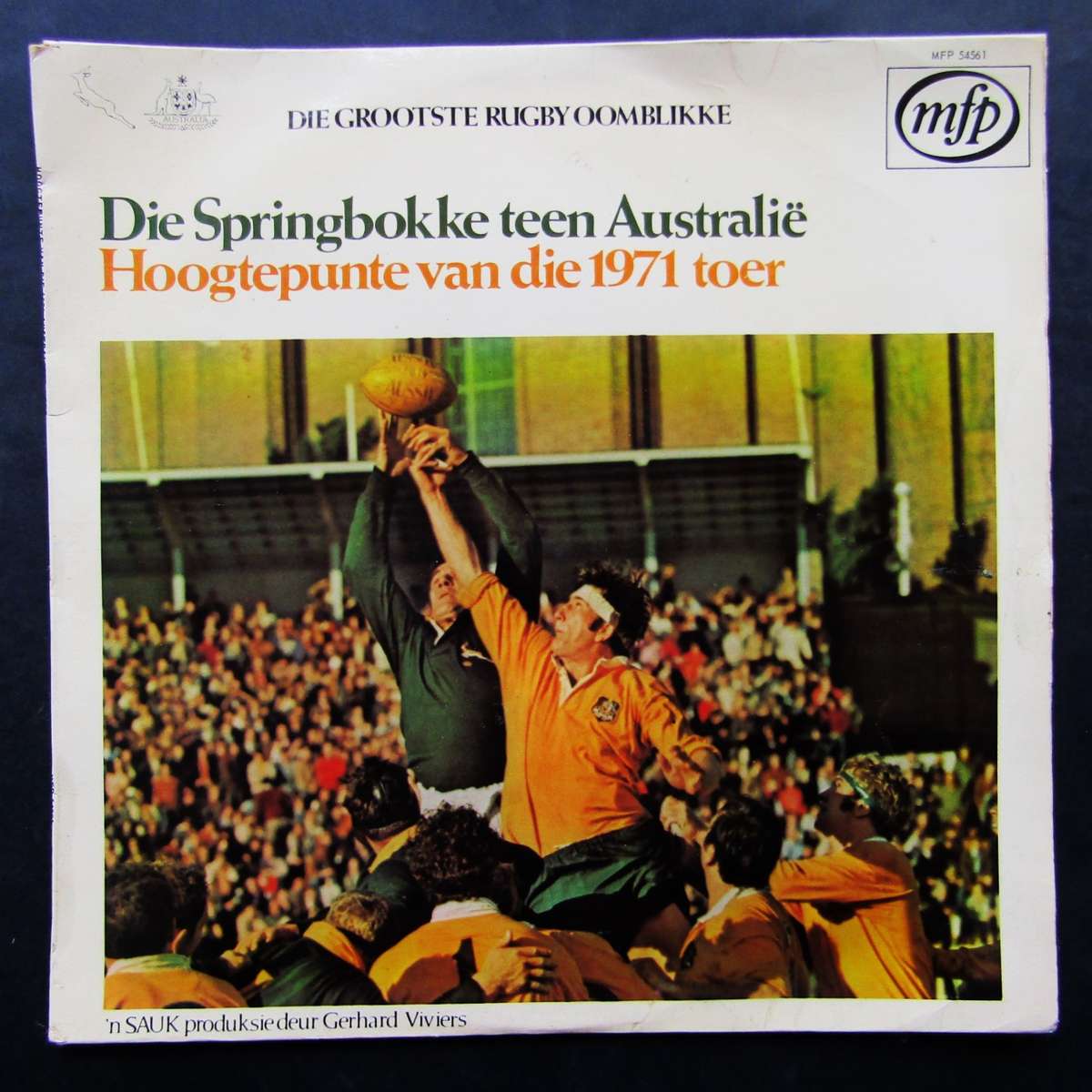 1971 Springboks vs Australia Rugby LP Plaat