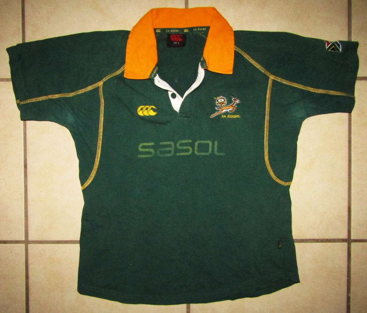 Old Springbok Rugby Jersey - Kids Size 12