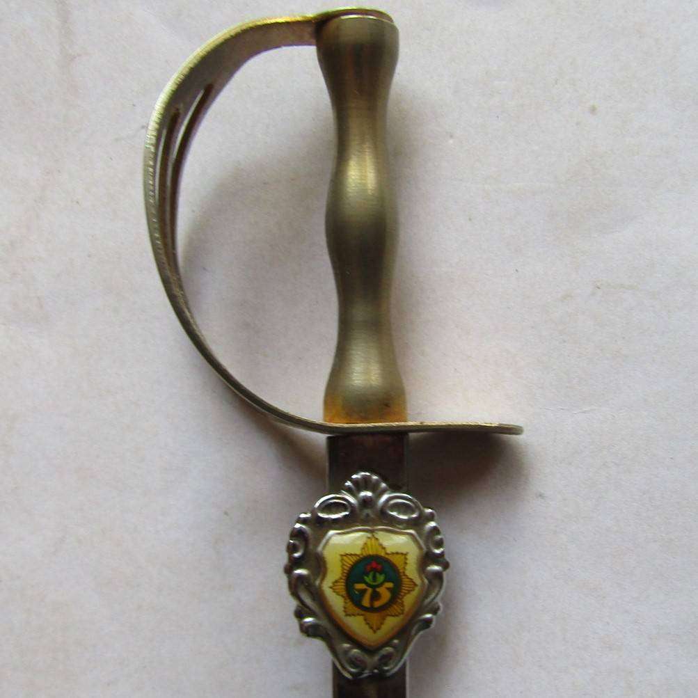 Old SA Police Sword Shaped Letter Opener