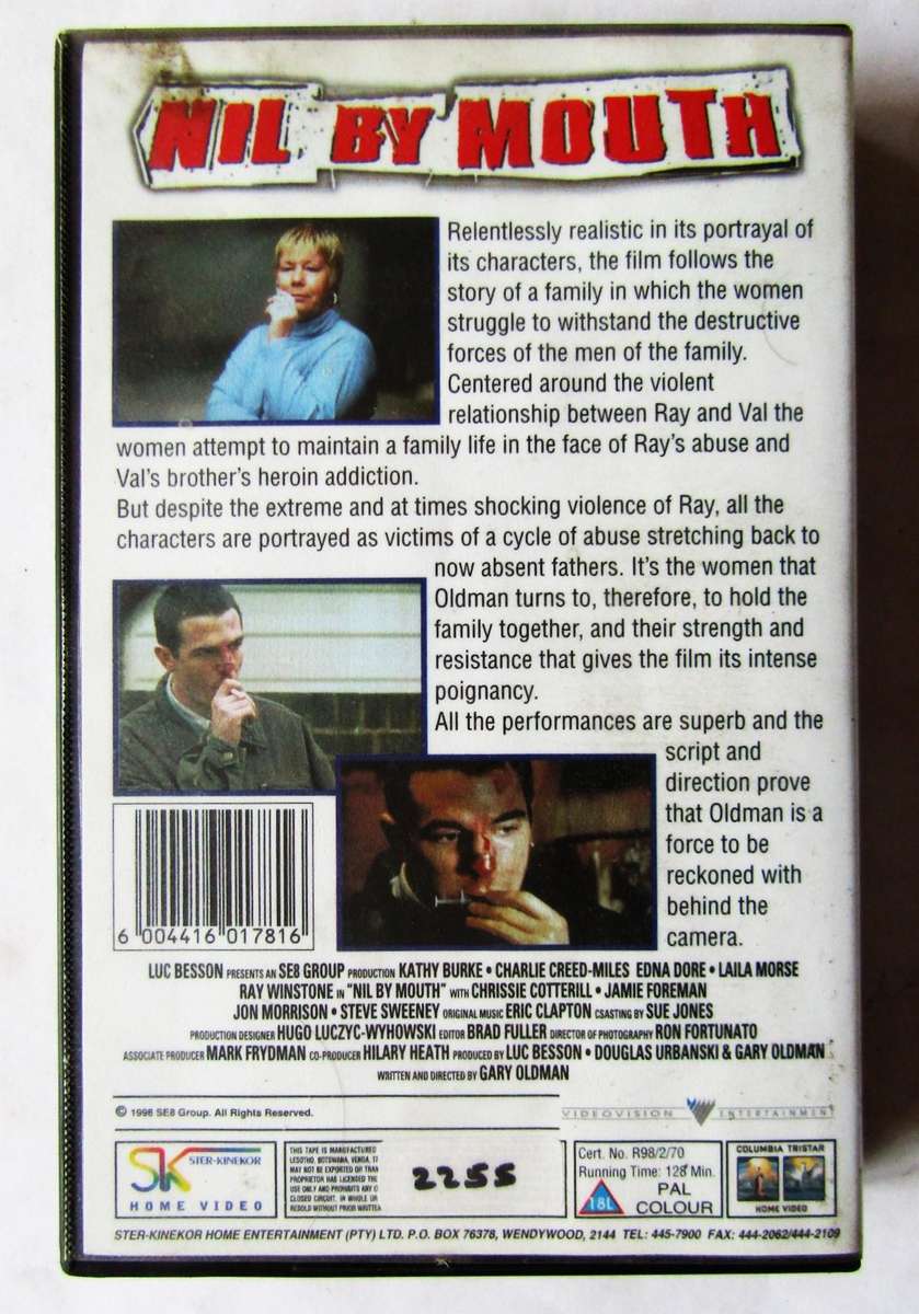 Nil by Mouth - Gary Oldman - Movie VHS Tape (1998)