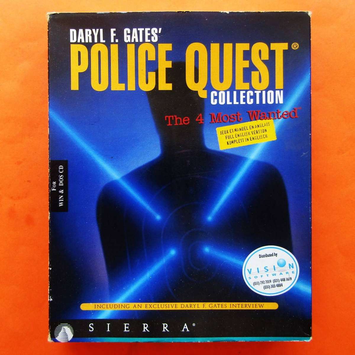 Box and Manual for a Police Quest PC Game (1995)