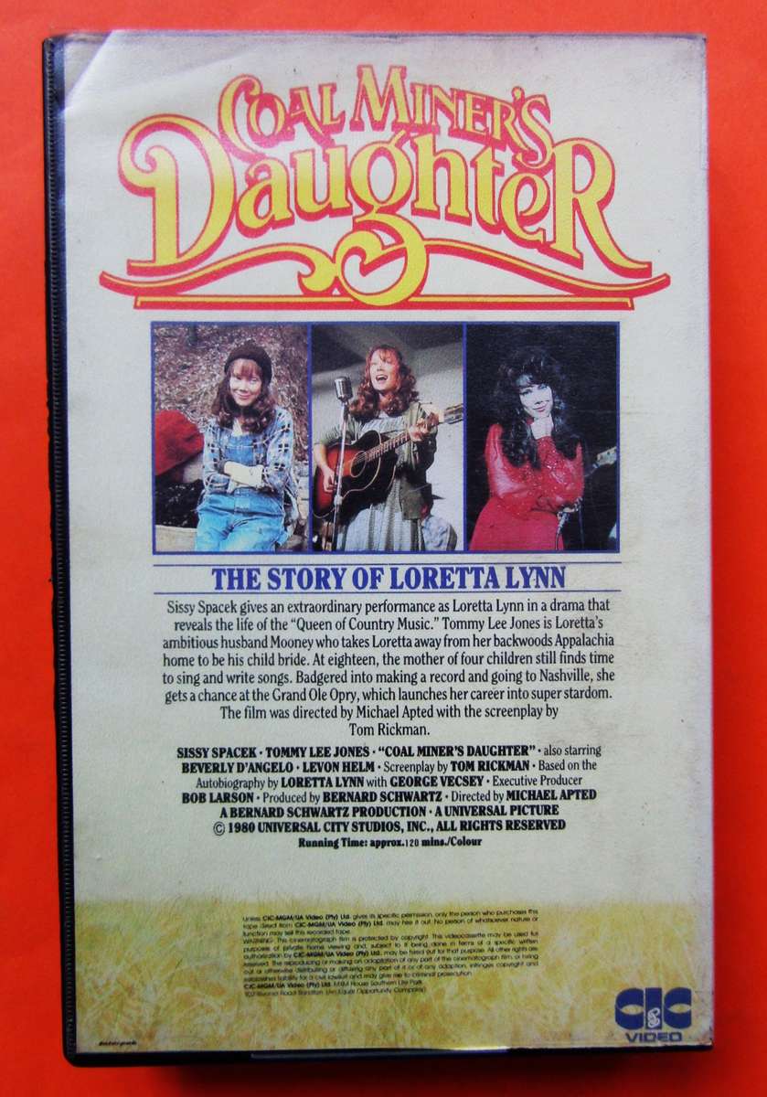 Coal Miner's Daughter - Tommy Lee Jones - Movie VHS Tape (1980)