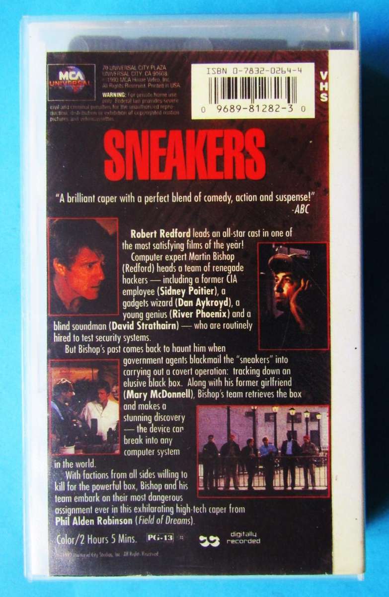 Sneakers - Robert Redford - Movie VHS Tape (1992)