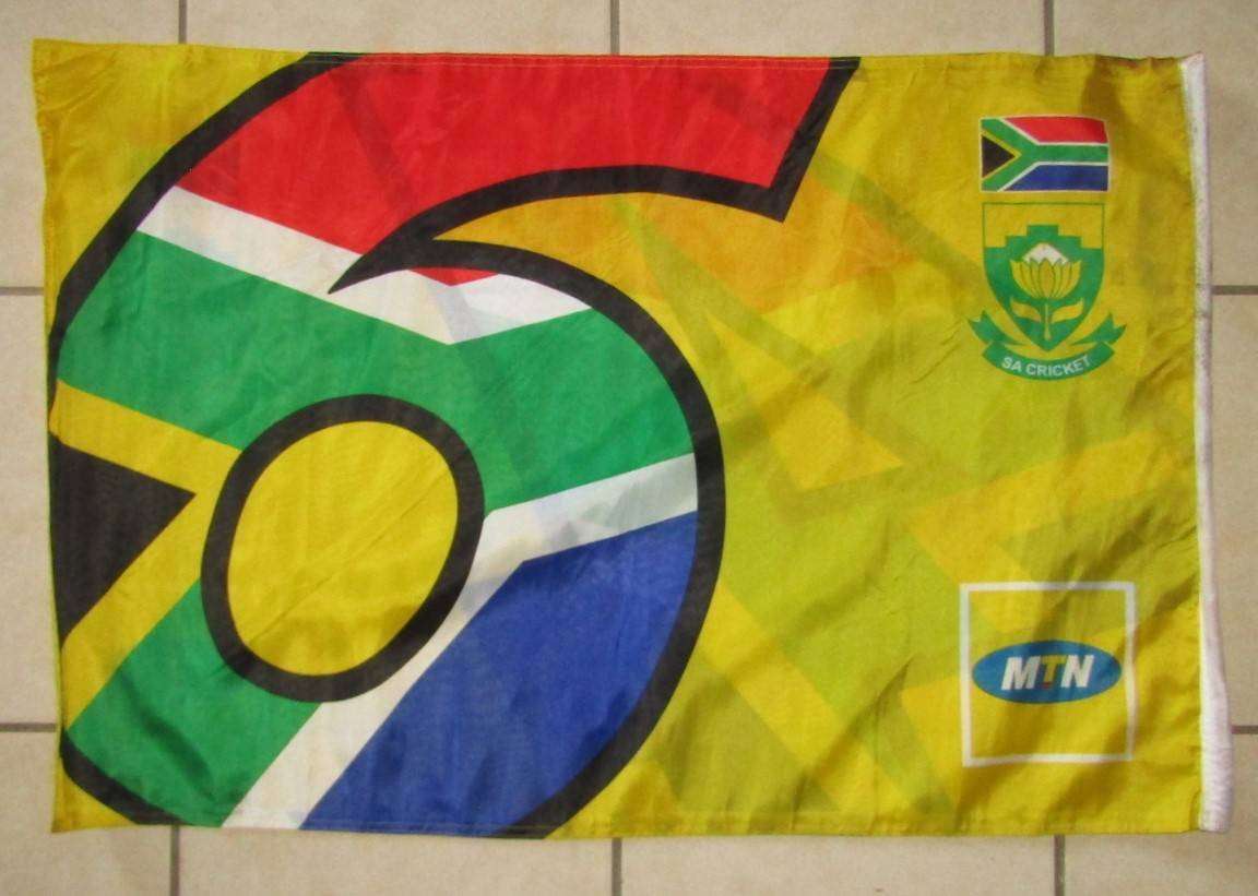 Old Proteas 4 and 6 Runs Cricket Flag
