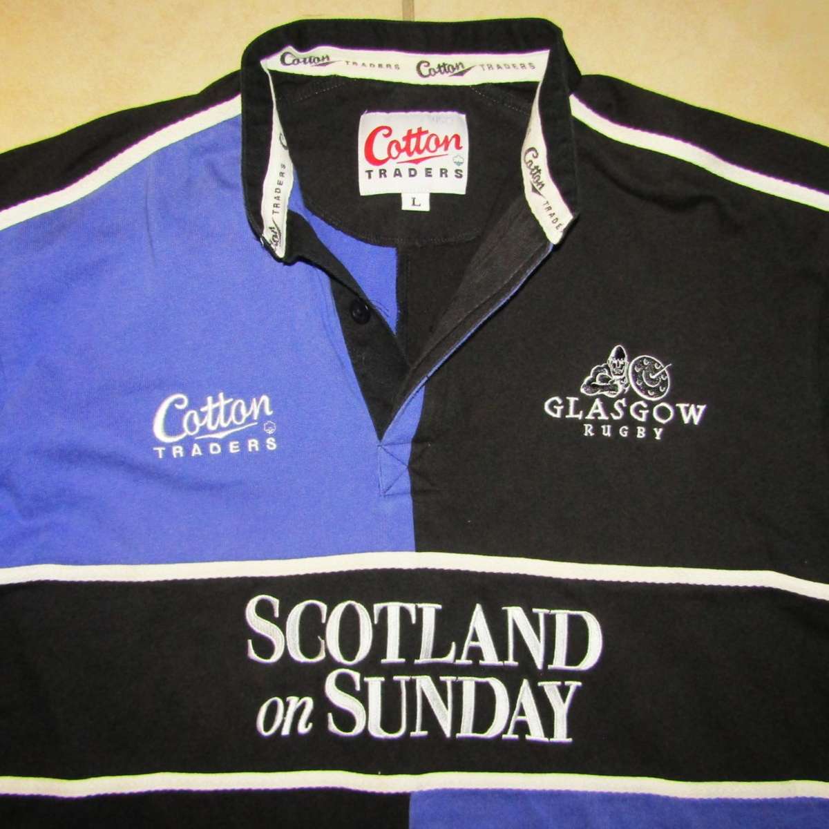 Old Scotland Glasgow Warriors Long Sleeve Rugby Jersey