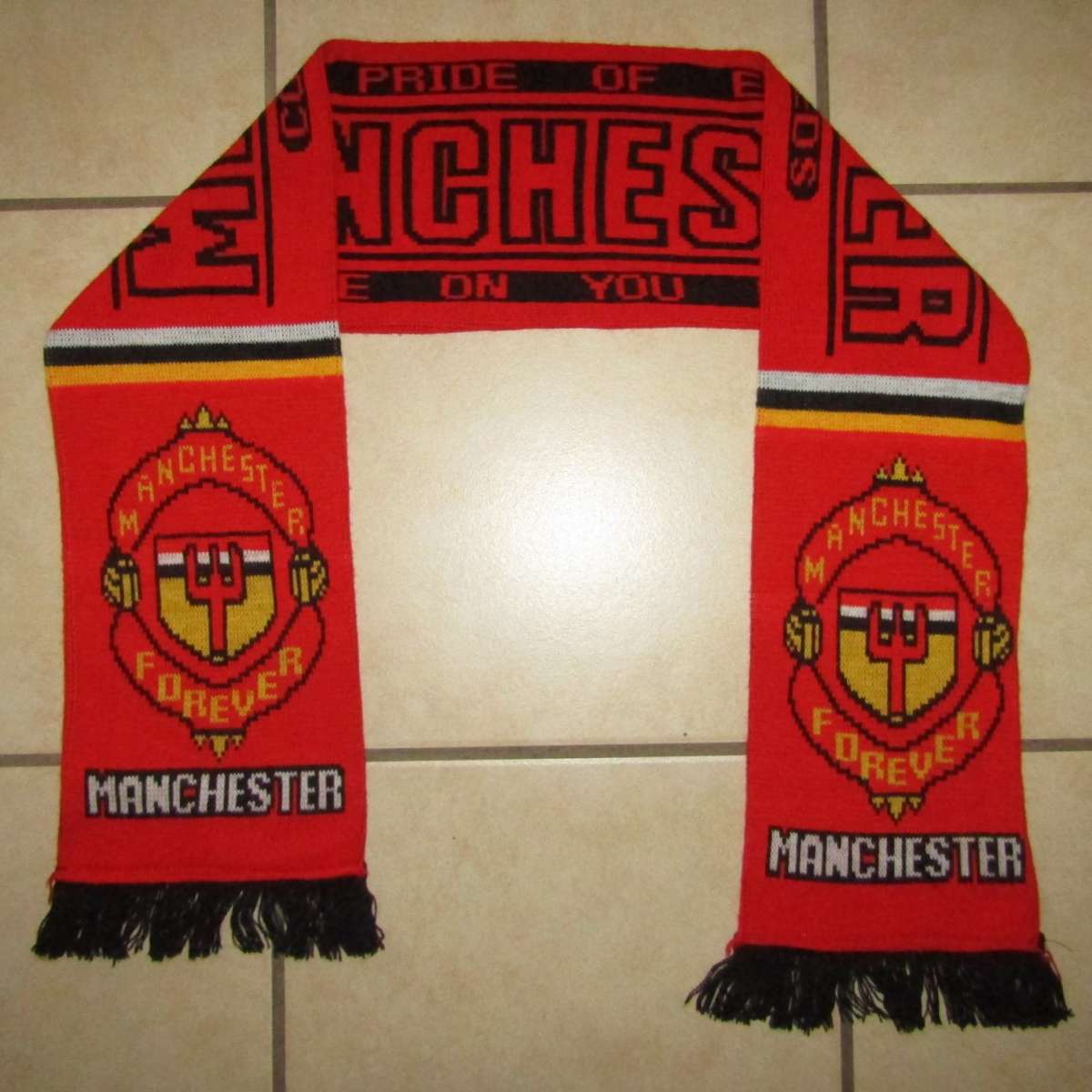 Old Manchester United Football Scarf