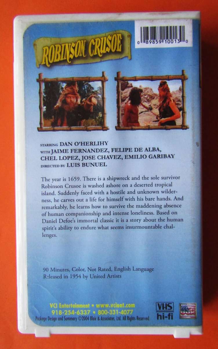 Robinson Crusoe - 50th Anniversary Edition - Movie VHS Tape (2004)