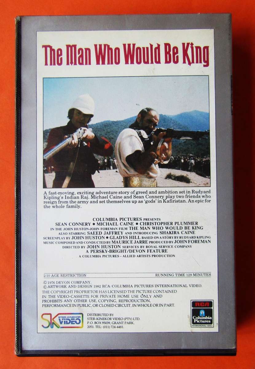 The Man Who Would Be King - Movie VHS Tape (1982)