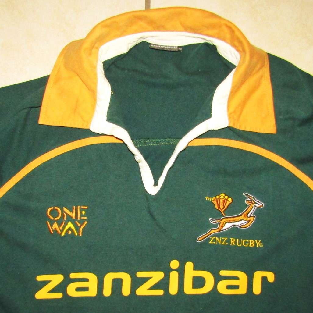 Old Zanzibar Springbok Rugby Shirt - XL Size