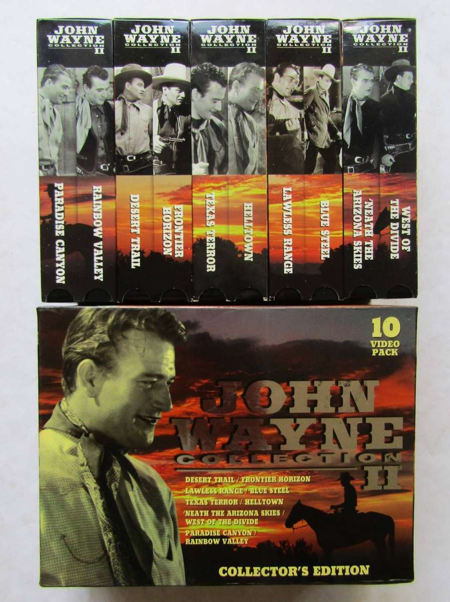 John Wayne Collection - 10 Western Movies VHS Box Set (1997)