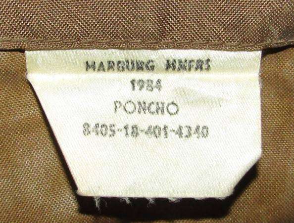 1984 SADF Border War Nutria Poncho Coat