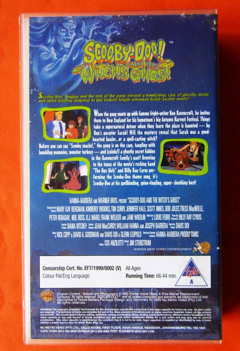 Scooby Doo and the Witch's Ghost - VHS Tape (1999)