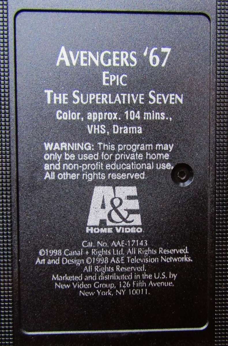 Avengers '67 - Triple VHS Tape Box Set (1998)