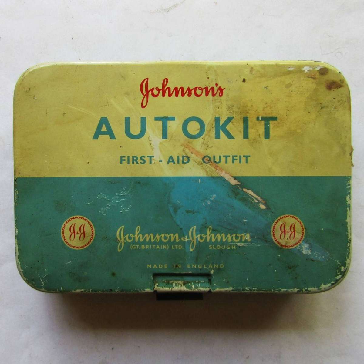 Old Johnson's First Aid Auto Kit - Made in England