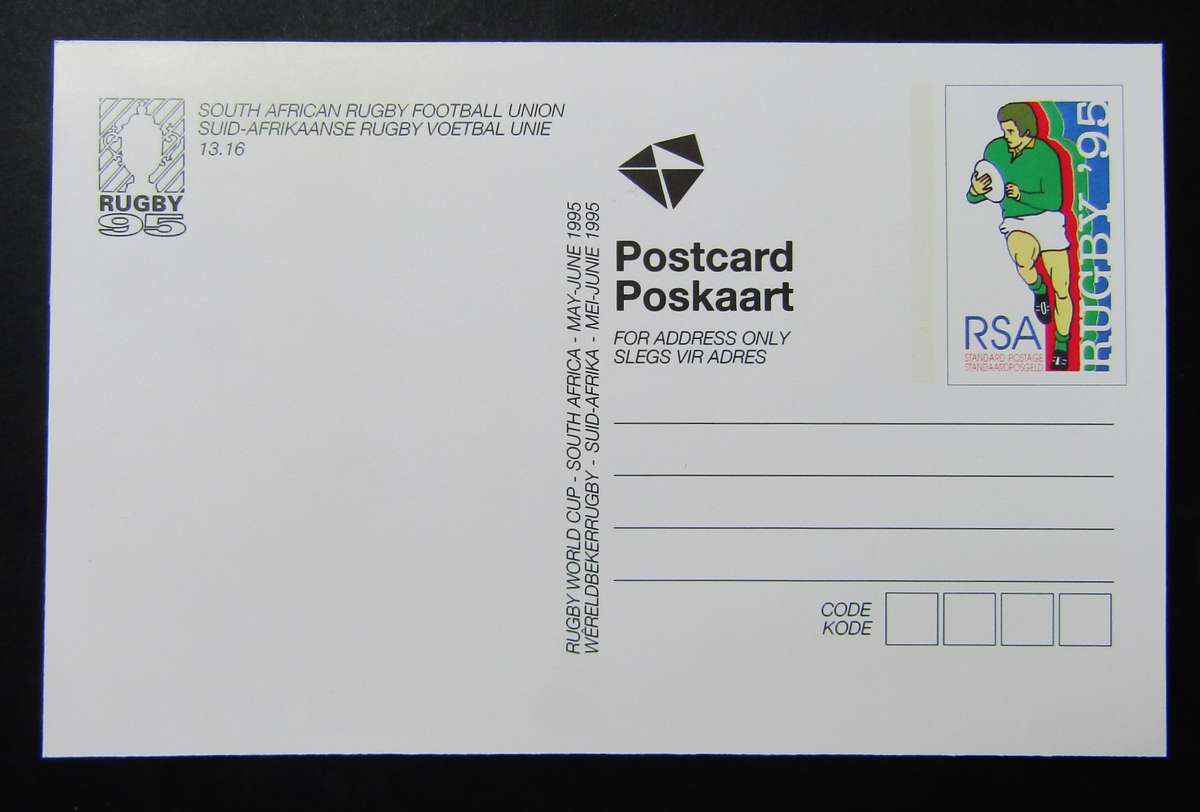 Set of 16 Rugby World Cup 1995 Postcards