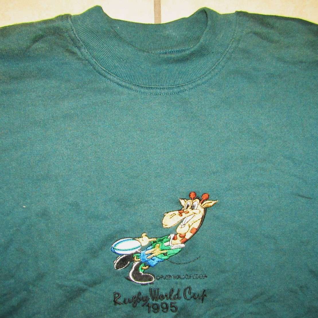 1995 Rugby World Cup Long Sleeve Top - Medium Size