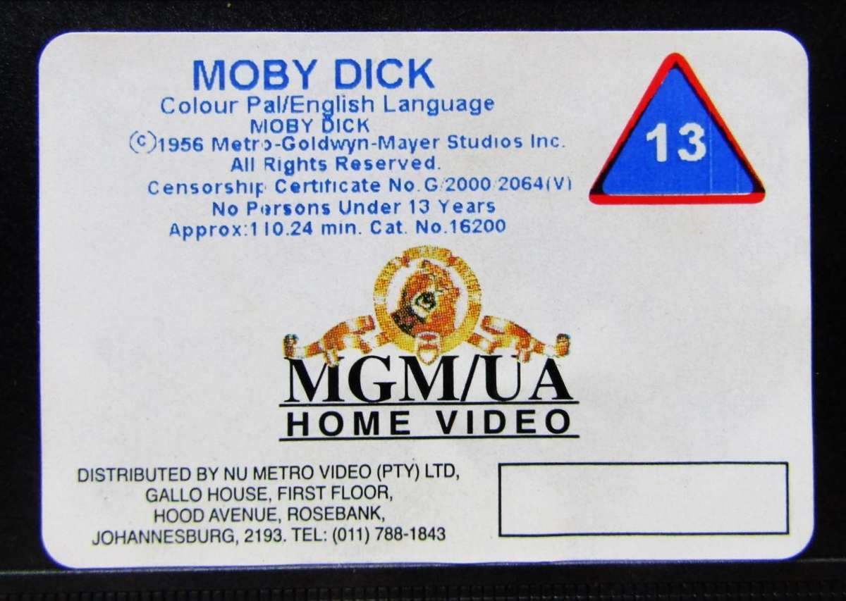 Moby Dick - Movie VHS Tape (2000)