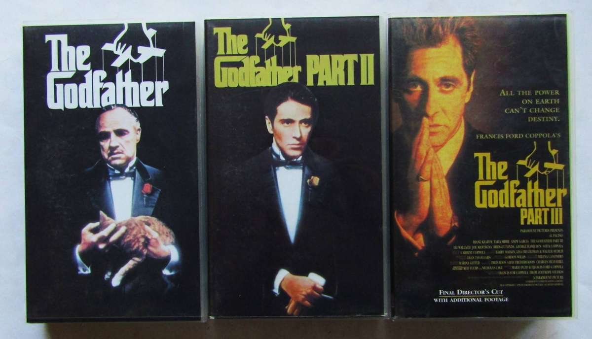 The Godfather 1 to 3 - Movie VHS Tapes