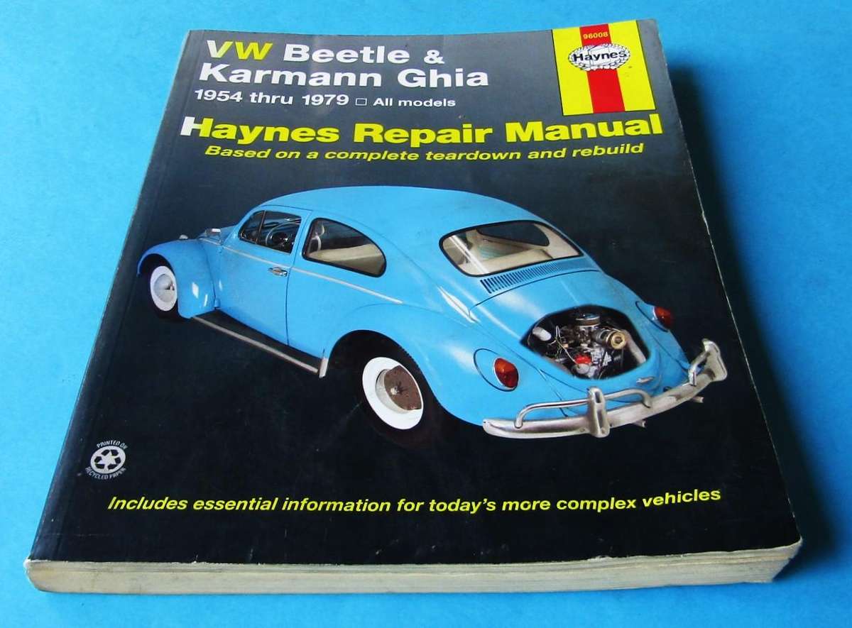 Volkswagen Beetle & Karmann Ghia - Haynes Repair Manual (1998)