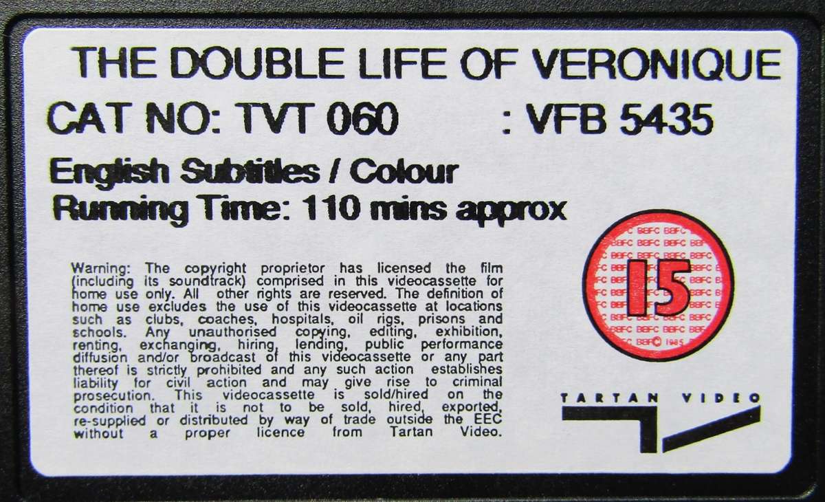 The Double Life of Veronique - Movie VHS Tape (1992)