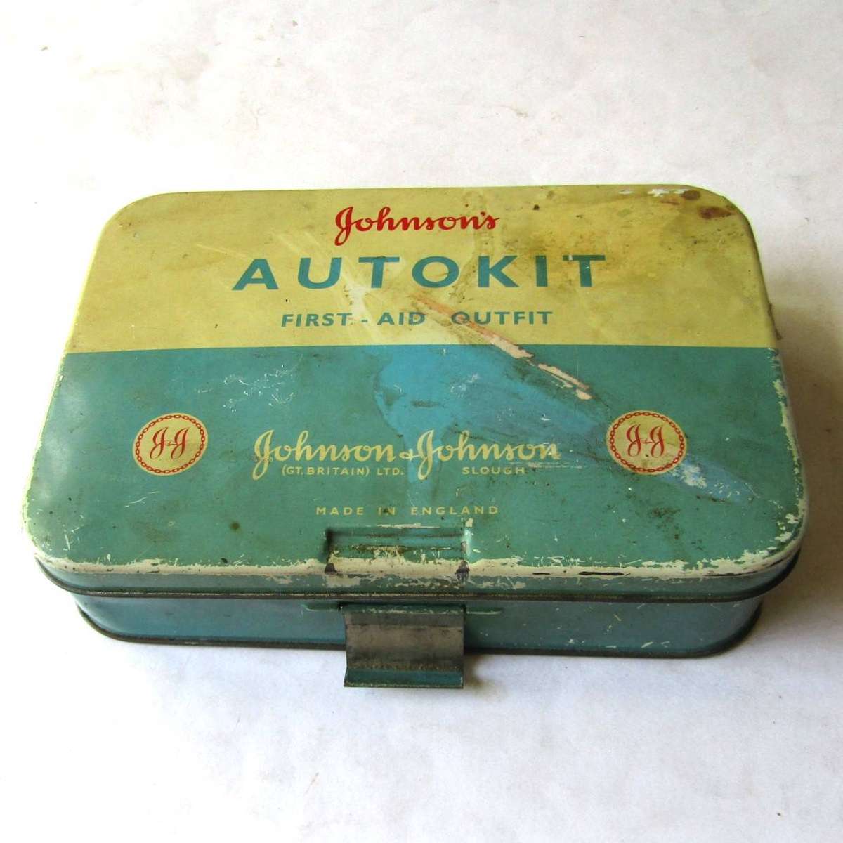 Old Johnson's First Aid Auto Kit - Made in England