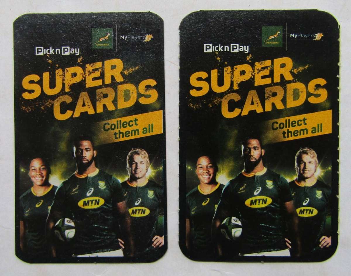 Lot of 30 Springbok Rugby Super Trading Cards