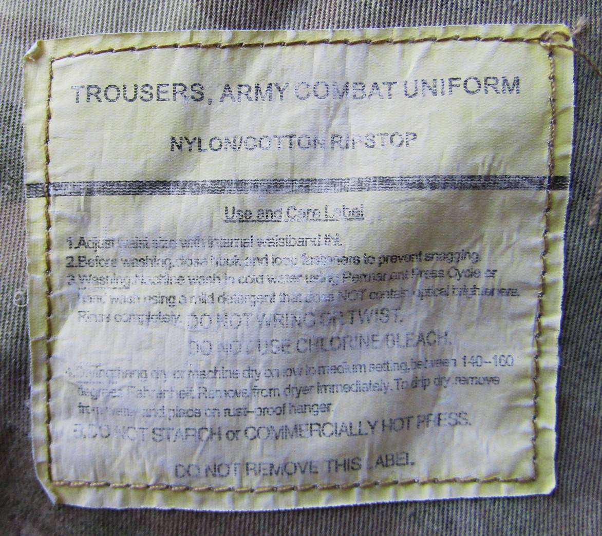 Old Military Camo Combat Jacket and Trousers