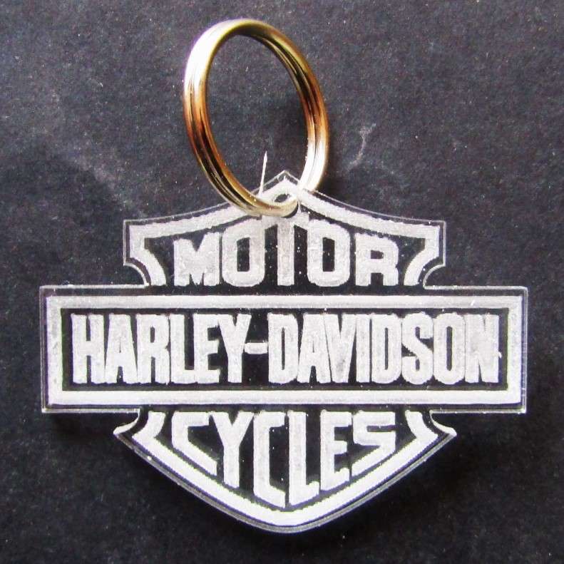 Old Harley Davidson Motorcycles Keyring
