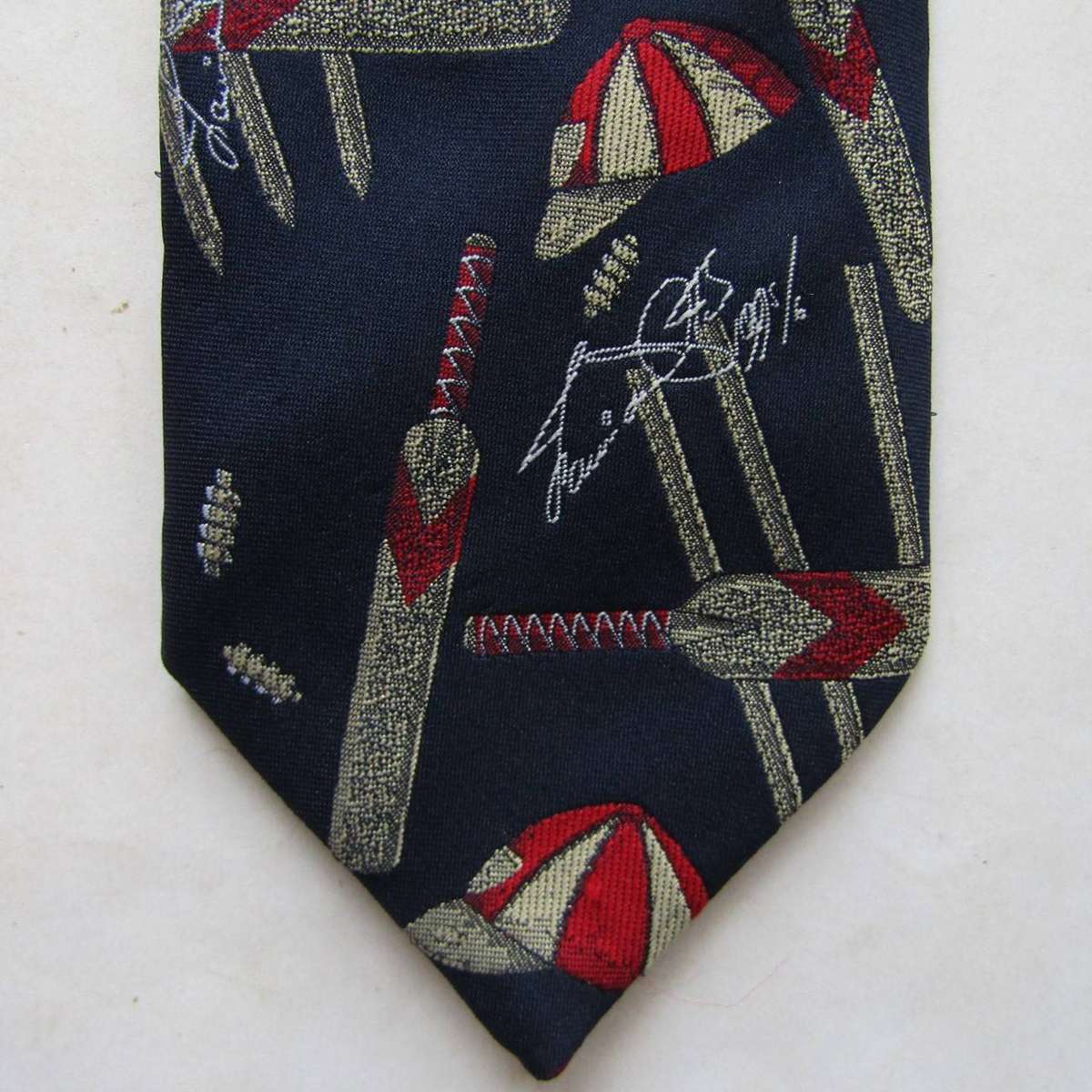 1995/96 Fanie de Villiers Signature Cricket Neck Tie